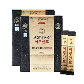 高鐵男 高麗蔘黃金飲 100入X2盒(韓國原裝/威品嚴選/台灣總代理公司貨)