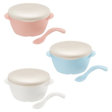 日本 Richell 利其爾 TLI雙層可拆式不鏽鋼碗(附蓋)M-370ml(3色可選)