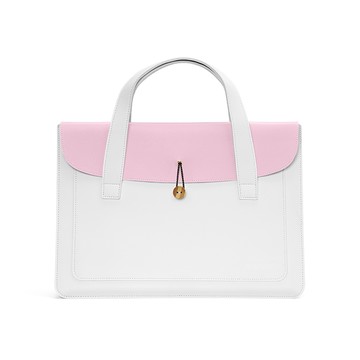 DUX DUCIS AURA 15-16吋 筆電手提包(米白/粉)