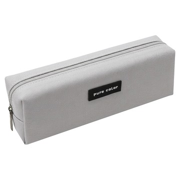 Seliving 大容量方形帆布鉛筆盒 灰色  1個