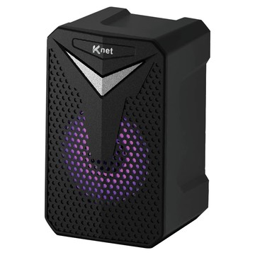 KTnet 廣鐸 Q71 LED彩漾RGB多媒體喇叭 USB供電 3.5mm音源輸入 線控式音量控制器  黑色  1個