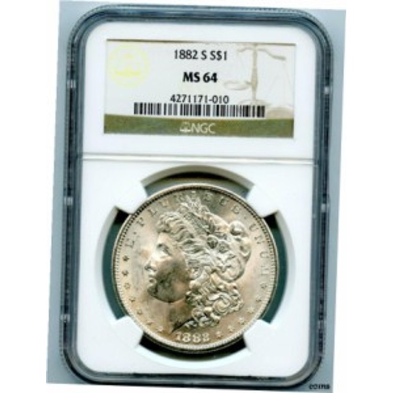 品質保証書付】 アンティークコイン NGC PCGS 1882-S $1 モルガン