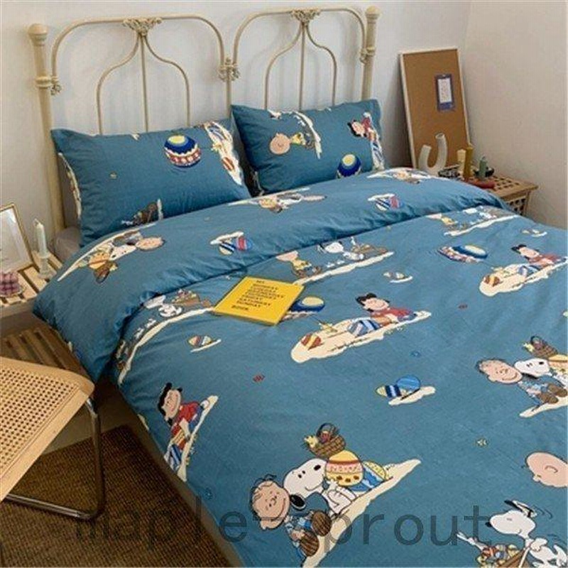 ベッドカバー4点セットダブルサイズ柔らかい寝具掛け布団カバーベッドカバーシーツ枕カバー可愛い100 綿キャラクター 通販 Lineポイント最大0 5 Get Lineショッピング