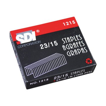【史代新文具】手牌SDI 1215 23/15 重力型釘書針/訂書針 (1000支/盒)
