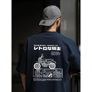 強推~純棉重磅短袖 oversize寬鬆t恤 大尺碼上衣 復古風短tee 男女生T恤美式復古衣服 情侶t恤 純棉上衣