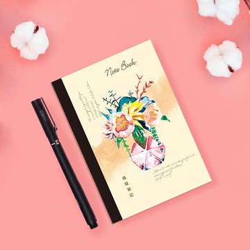 Chuyu A6/50K橫線筆記/附可撕便條/筆記本/萬用筆記