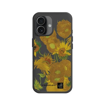 iPhone 17 SolidX 黑 - Van Gogh Museum - 向日葵-透明