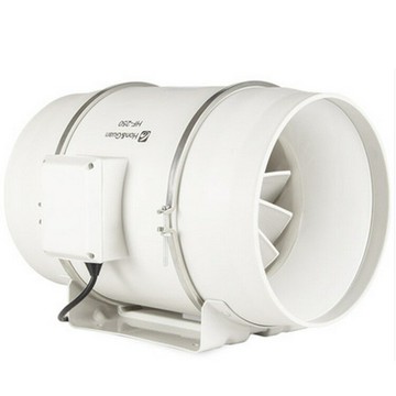 鴻冠HF-250P強力排風管道風機廚房油煙強力換氣扇10寸衛生間風機[DD1218001]