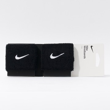 Nike Swoosh 黑色 吸汗 棉質 舒適 穿搭 護腕 造型 訓練 運動 毛巾布 腕帶 NNN0401-0OS