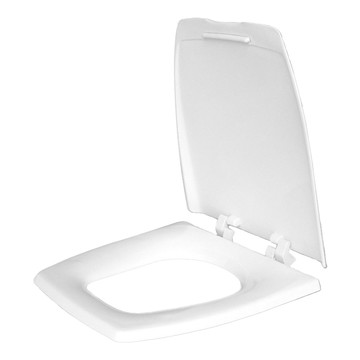 通用型單體方形馬桶蓋 耐衝擊 100%台灣製造  40 x 6.5 x 47cm  白色  1個