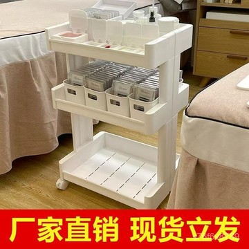 🔥熱銷 美容推車 移動置物架 手推工具車 收納車 美睫小推車美甲紋繡美容院專用多功能工具車可移動多層收納置物架