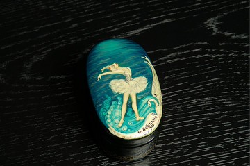 芭蕾舞女星漆盒手繪天鵝湖芭蕾舞聖誕禮物包裝