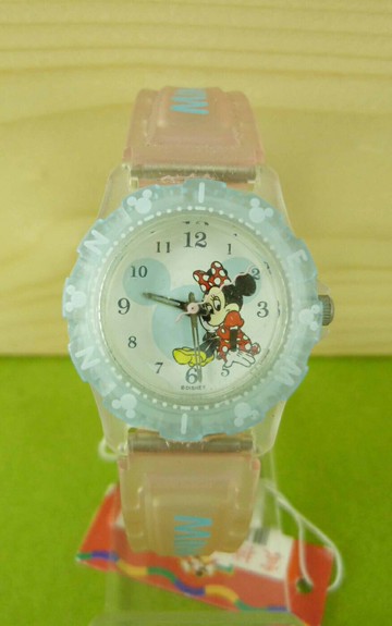 【震撼精品百貨】米奇/米妮 Micky Mouse 手錶-米妮坐姿圖案-粉紅錶*15701 震撼日式精品百貨
