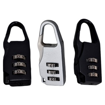 密碼掛鎖套裝 鋅合金材質 3入  1組