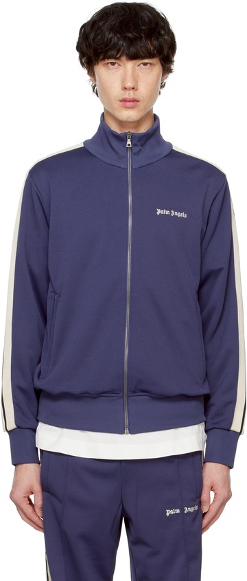Palm Angels 海军蓝 Classic Logo 运动夹克