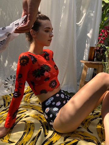 Aprilpoolday /雛菊紋身/橙色