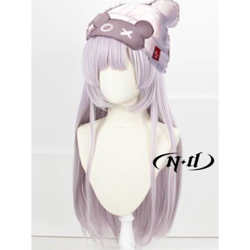 ND家】 海拉 無期迷途 角色款cos假發 80cm 亞麻灰紫色