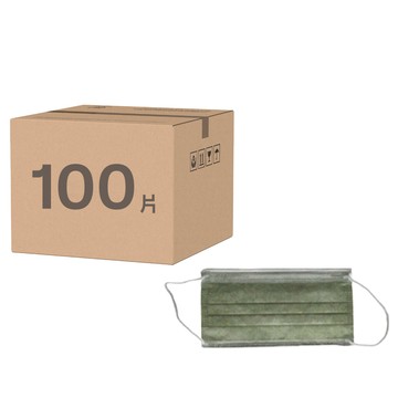 SH 上好生醫 成人平面醫療口罩 未滅菌 17.5 x 9.5cm  仙人掌綠  50片  2盒