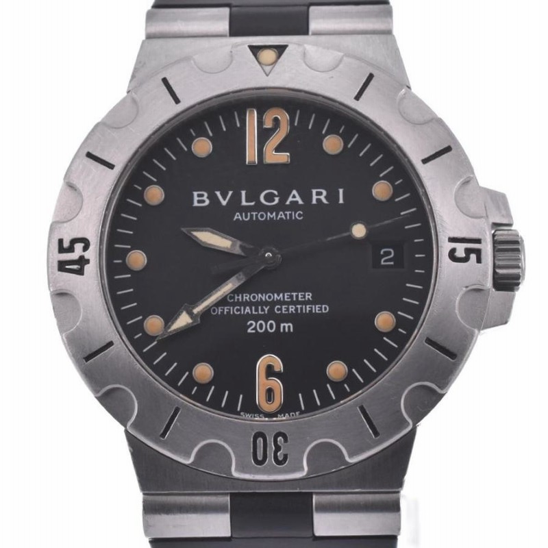 BVLGARI】ブルガリ ディアゴノ スクーバ SD38S デイト 自動巻き メンズ 