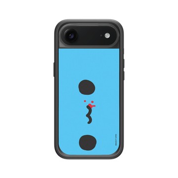 iPhone Air Mod NX -邊框背蓋組合 (相機按鈕) 黑 - 貓貓蟲咖波 Bugcat Capoo - 經典大臉咖波