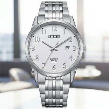 CITIZEN星辰 GENT S系列 時尚簡約腕錶 情人節 新年 禮物 39mm/BI5008-51A