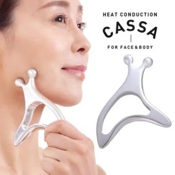 日本alphax  CASSA 第二代小蝸牛 全方位熱傳導刮痧按摩板