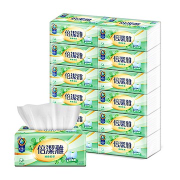 倍潔雅 細緻柔感抽取式衛生紙150抽x12包/串