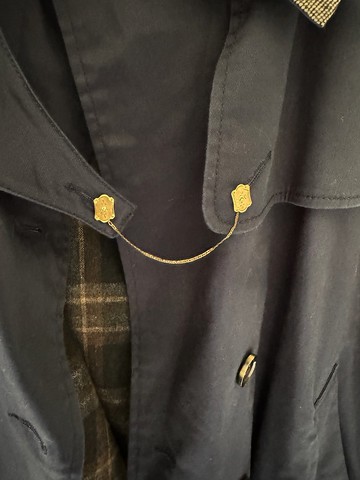 DAMN GOOD VINTAGE法國包金小花雕刻鈕扣鍊 W798