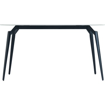 hoi!林氏木業輕簡岩板1.4M餐桌 LS663-黑色