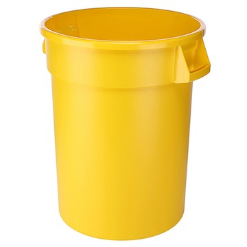 KEYWAY 聯府 商用圓型垃圾桶  630 x 560 x 712mm  黃色  1個