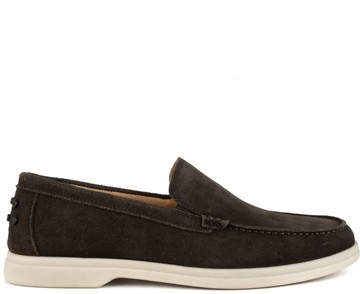 SERGIO MORETTI BROWN 休閒日常CLOSED LOAFERS 棕色男款鞋子