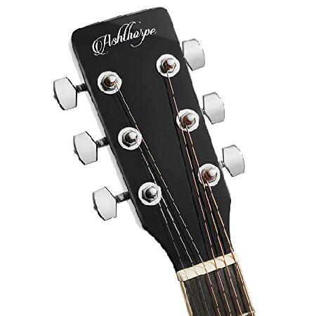 Ashthorpe Full-Size Left-Handed Cutaway Thinline Acoustic-Electric Guitar Package Premium Tonewoods Sunburst