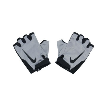 Nike 手套 Gym Essential Glove 男款 灰黑 魔鬼氈 透氣 露指 運動手套 N1012315-032