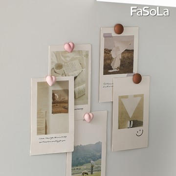 FaSoLa 簡約莫蘭迪多用途磁吸冰箱貼8入 卡色圓形款