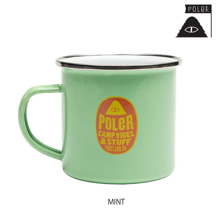 POLER　POLER CAMP MUG　ポーラー　マグカップ　ホーローマグ　陶磁器エナメル　ステンレス　キャンプ用品　正規取扱店