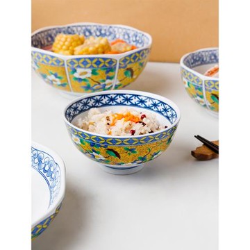 創意日式陶瓷碗盤米飯碗家用料理碗味千拉面碗大湯碗菜盤壽司盤