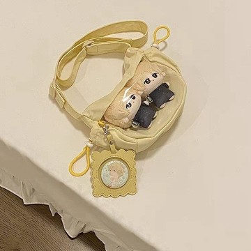 Bag House👜 錢一波原創可愛運動風斜挎痛包二次元10cm娃包寬肩帶防水夏天包包