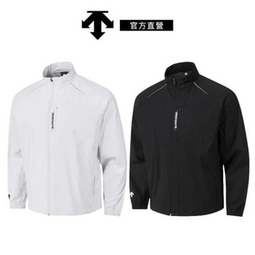 【DESCENTE】迪桑特 男士 保暖防風運動外套(黑色/白色)