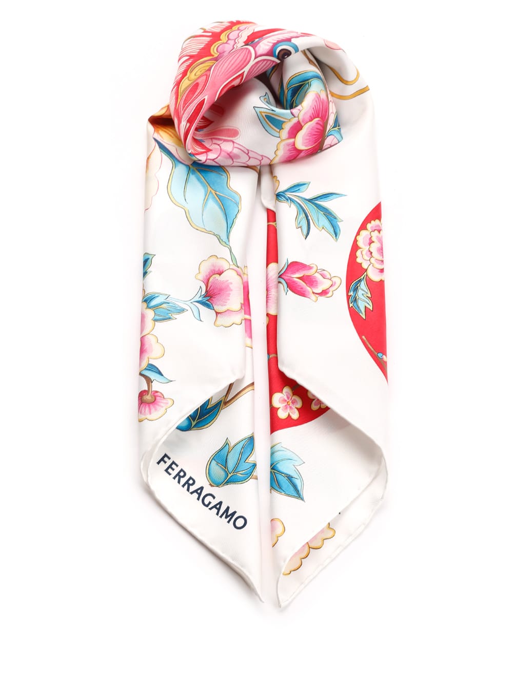 Ferragamo dragon Print Foulard