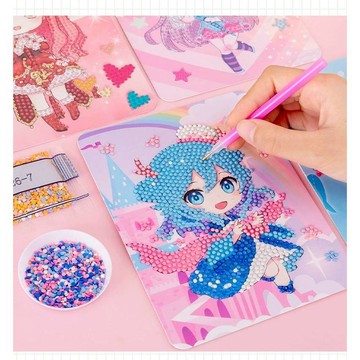 東利企業社 兒童 鑽石畫 DIY 手工貼畫 可愛 小女孩 公主 鑽石貼畫 材料包 磚石貼畫 益智