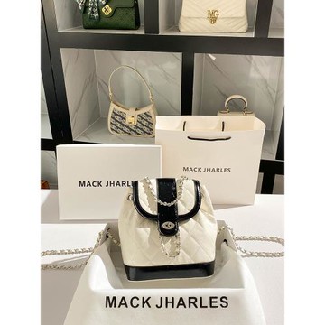 MACK JHARLES菱格雙肩包包2025新款高級感小香風旅行背包爆款