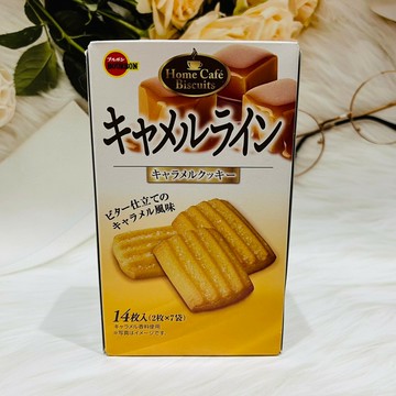 日本 bourbon 北日本 焦糖風味餅乾 14枚入 焦糖餅乾