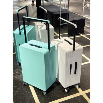 中置寬拉桿箱行李箱女萬向輪拉桿箱男網紅登機箱20寸大容量旅行箱