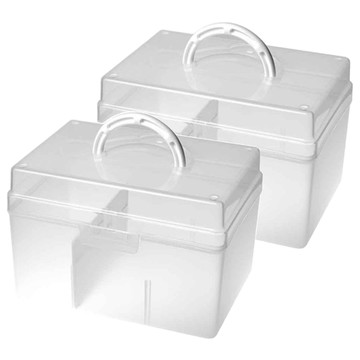 livinbox 童顏系列 手提箱  透明外殼設計 方便找物好收納  環保可回收PP材質 耐用  分離式內盒 空間靈活運用  霧透  2個