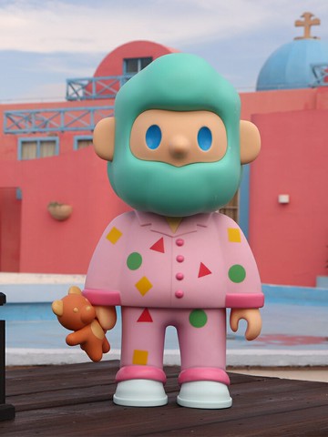 睡衣Bob免運 開發票 三代色彩系列Farmer bob男友大號睡衣款網紅潮玩手辦大娃公仔擺件