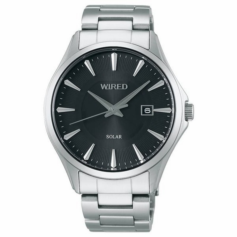 セイコー ワイアード ニュースタンダード ソーラーモデル 時計 SEIKO WIRED NEW STANDARD Solar Model 腕時計 防水  メンズ かっこいい ブラック 人気 | LINEブランドカタログ