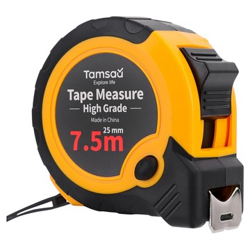 Tamsaa 高級捲尺 7.5m 材質堅固耐用 刻度清楚 兩種鎖定方式  1個