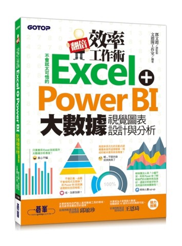 翻倍效率工作術：不會就太可惜的Excel+Power BI 大數據視覺圖表設計與【二手書_良好】TAAZE讀冊生活