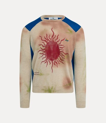 Vivienne Westwood Sun Jumper Cashmere Multi-blue L/XL Unisex