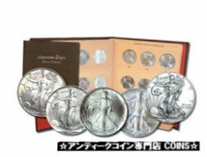 アンティークコイン 34-pc. American Silver Eagle Complete Set Gem BU in Dansco Album